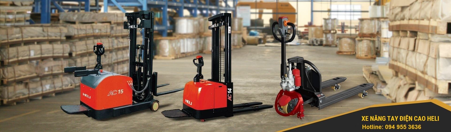 Xe nâng tay điện cao Heli số 1 Trung Quốc